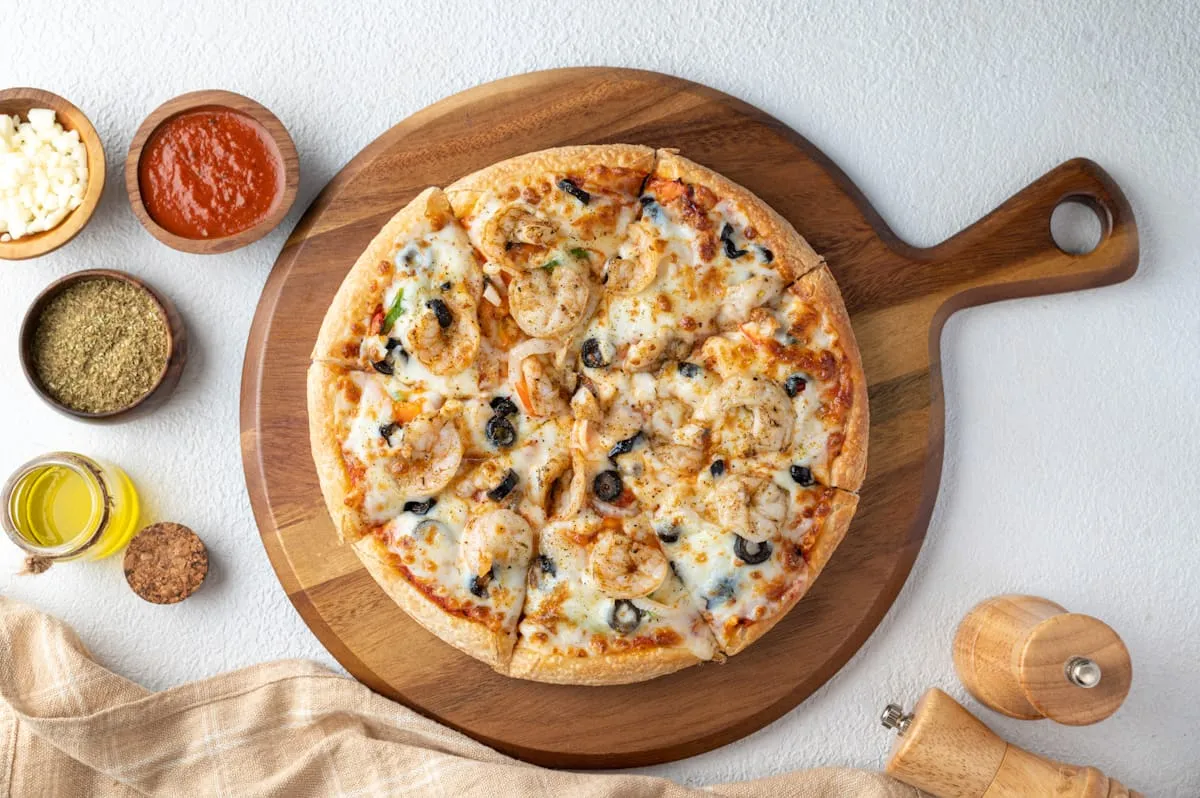 Pizza és olasz éttermi hangulat